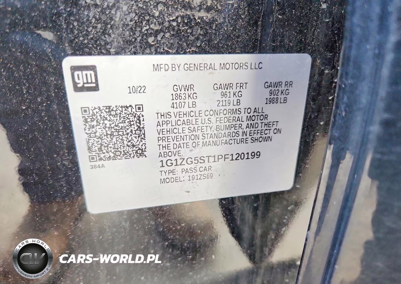 2023 Chevrolet Malibu Rs VIN:1G1ZG5ST1PF120199 - 13