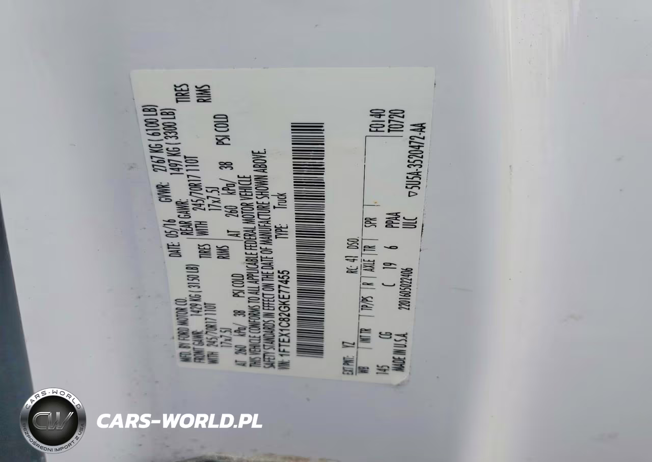 2016 Ford F150 Super Cab VIN:1FTEX1C82GKE77455 - 12