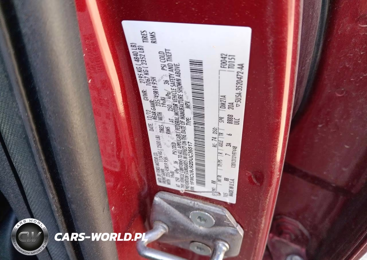 2013 Ford Escape Titanium VIN:1FMCU9J92DUC36517 - 12