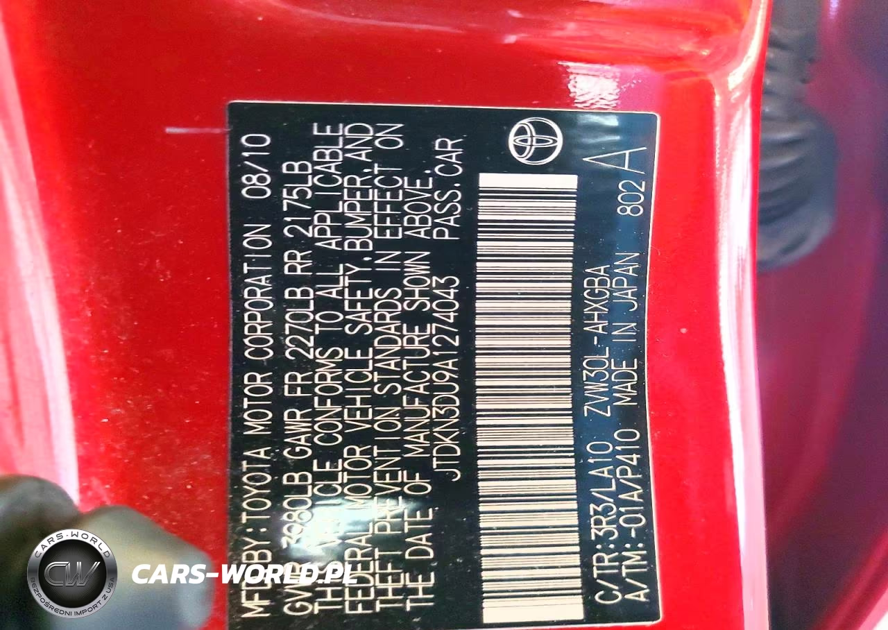 2010 Toyota Prius V VIN:JTDKN3DU9A1274043 - 12