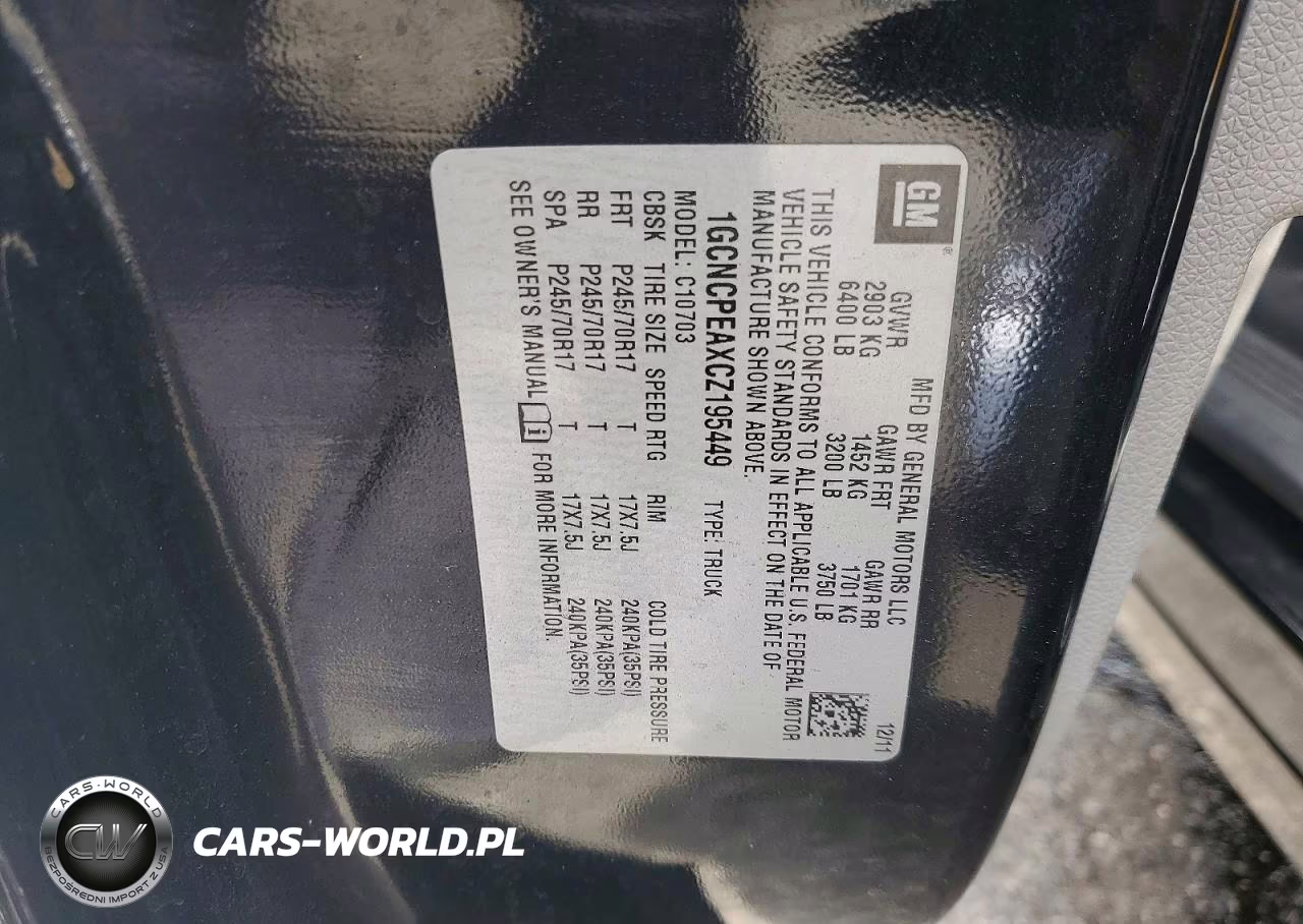 2012 Chevrolet Silverado C1500 VIN:1GCNCPEAXCZ195449 - 12