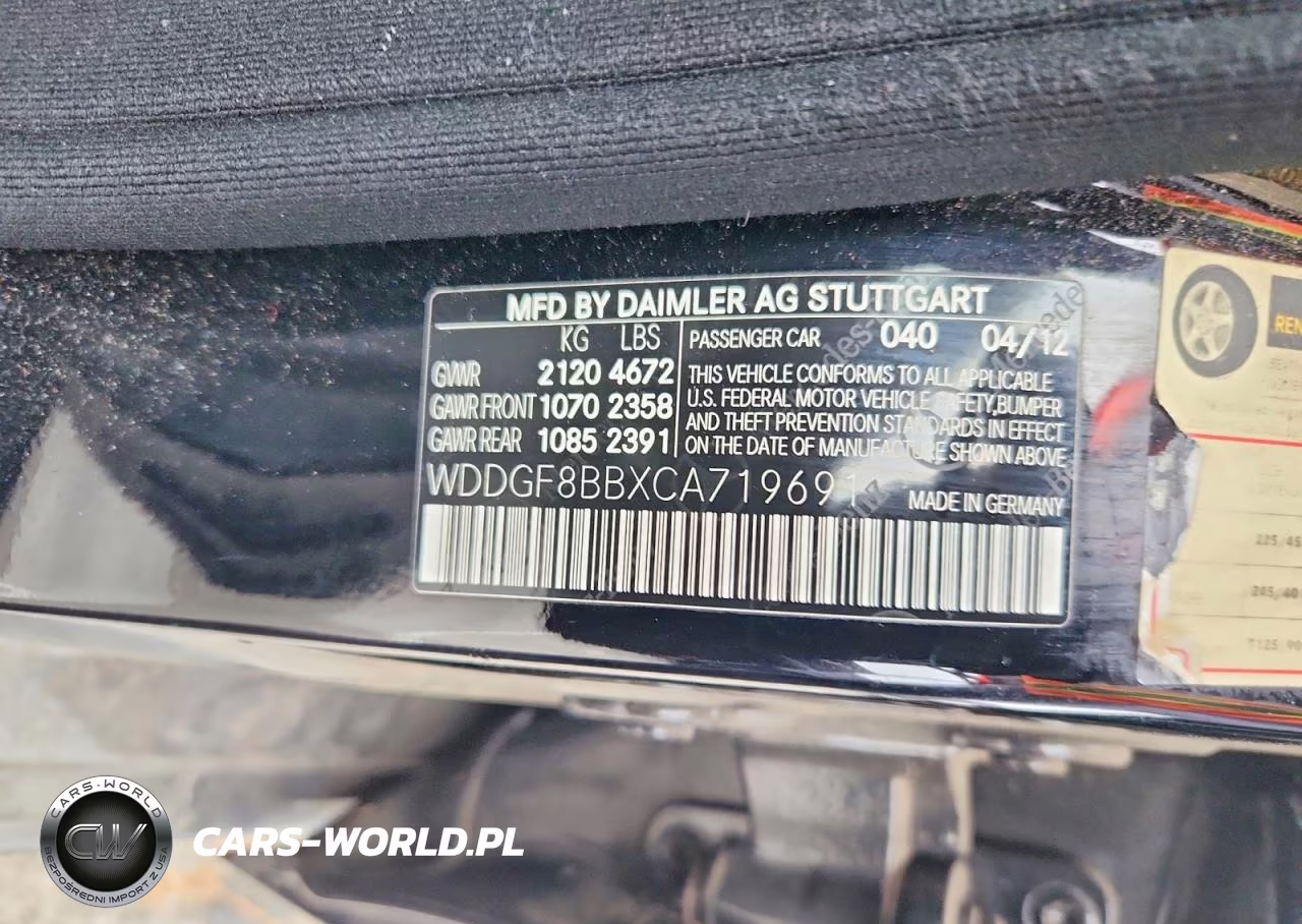 2012 Mercedes-Benz C 300 4Matic VIN:WDDGF8BBXCA719691 - 12