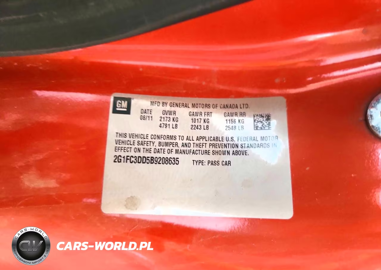 2011 Chevrolet Camaro Lt VIN:2G1FC3DD5B9208635 - 12
