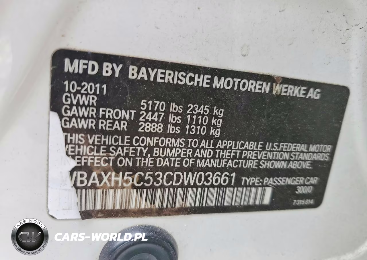 2012 BMW 528 Xi VIN:WBAXH5C53CDW03661 - 12