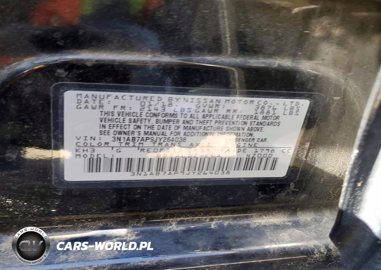 2018 Nissan Sentra Sv VIN:3N1AB7AP9JY264038 - 12