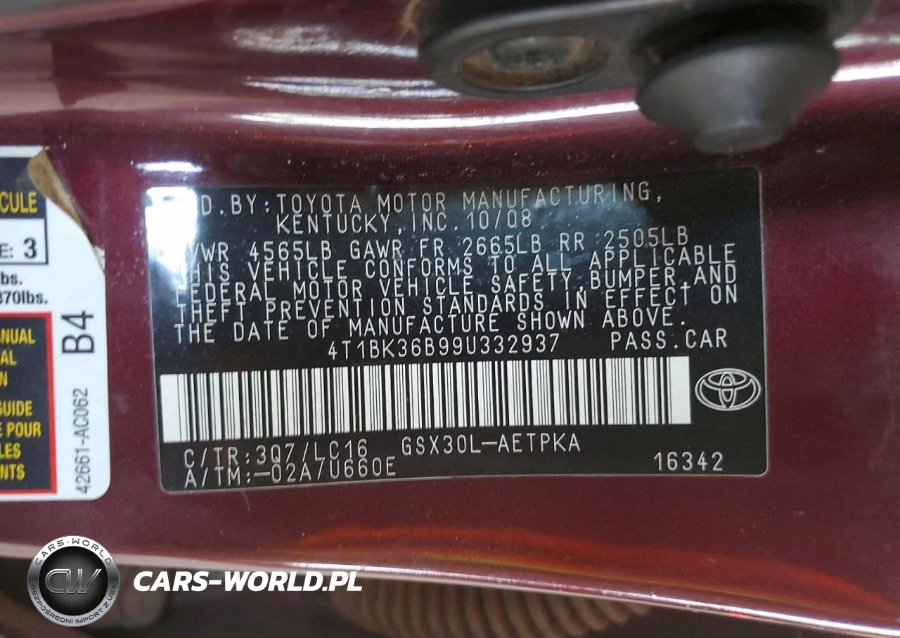 2009 Toyota Avalon Limited VIN:4T1BK36B99U332937 - 12