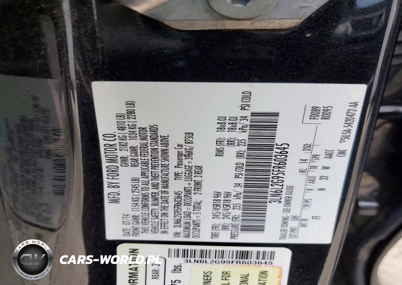 2015 Lincoln Mkz VIN:3LN6L2G95FR603645 - 12