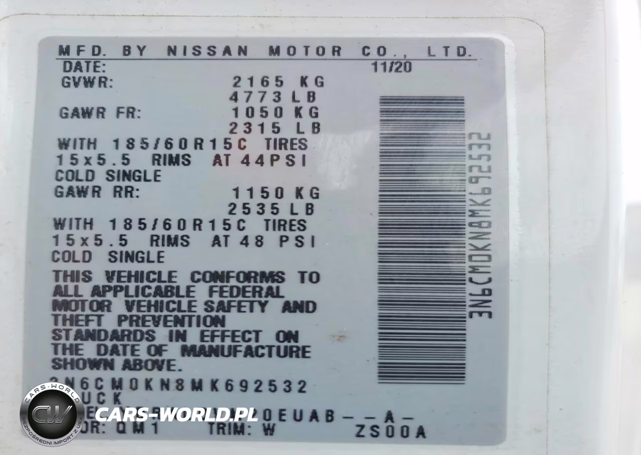 2021 Nissan Nv200 Delivery Van VIN:3N6CM0KN8MK692532 - 13