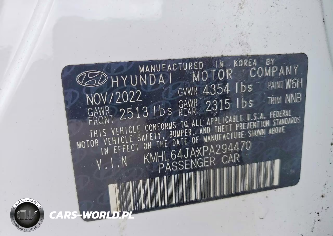 2023 Hyundai Sonata Sel VIN:KMHL64JAXPA294470 - 12