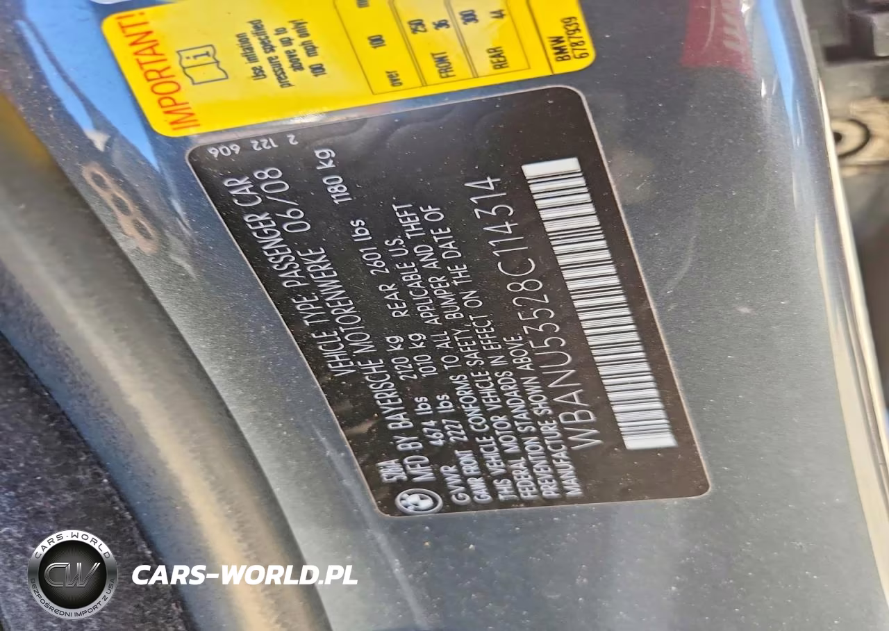 2008 BMW 528 I VIN:WBANU53528C114314 - 12