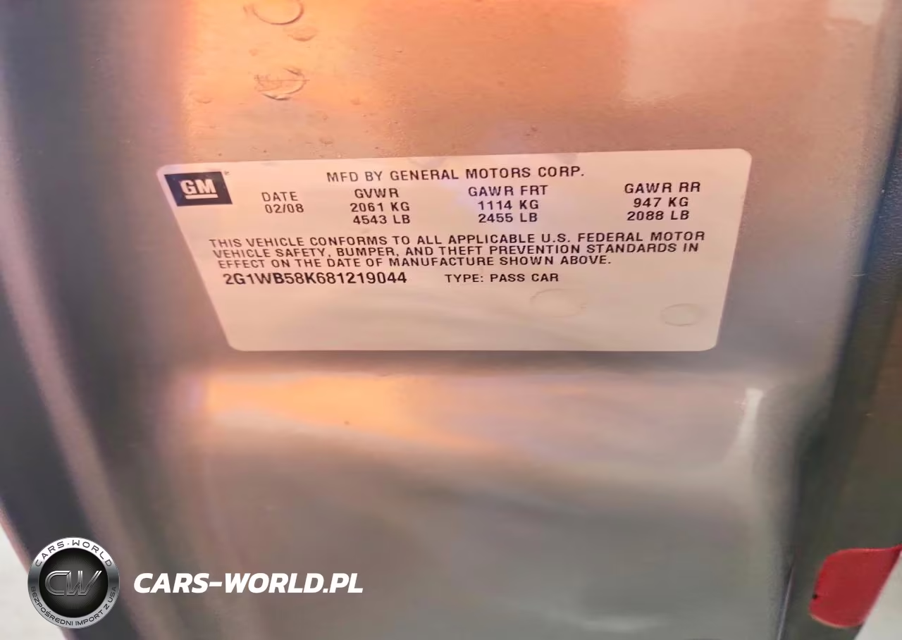 2008 Chevrolet Impala Ls VIN:2G1WB58K681219044 - 12