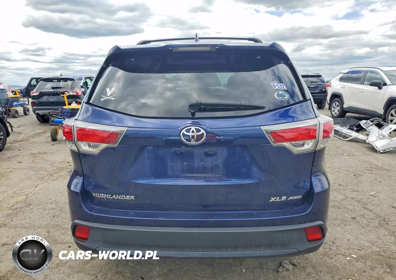 2015 Toyota Highlander Xle VIN:5TDJKRFH1FS091799 - 6