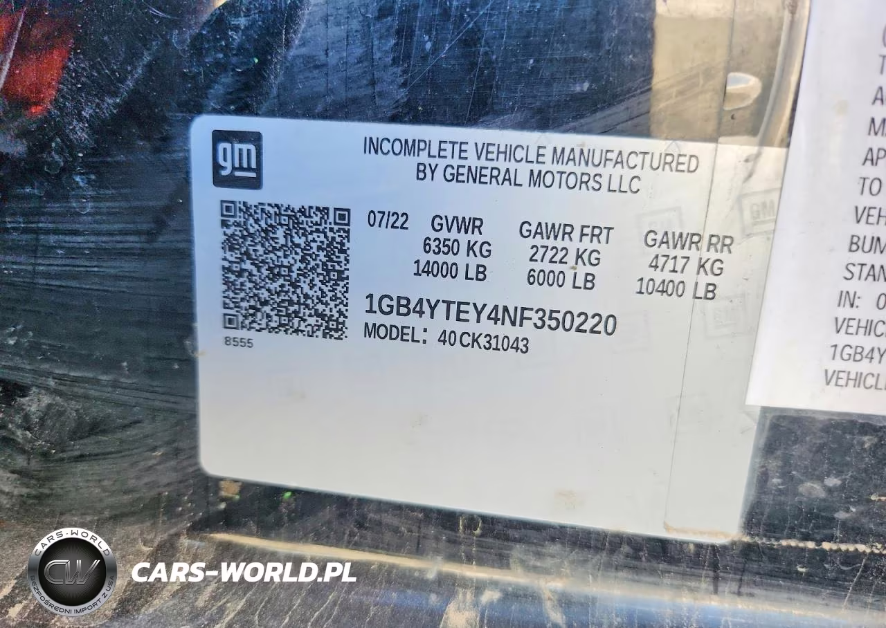 2022 Chevrolet Silverado K3500 Lt VIN:1GB4YTEY4NF350220 - 12