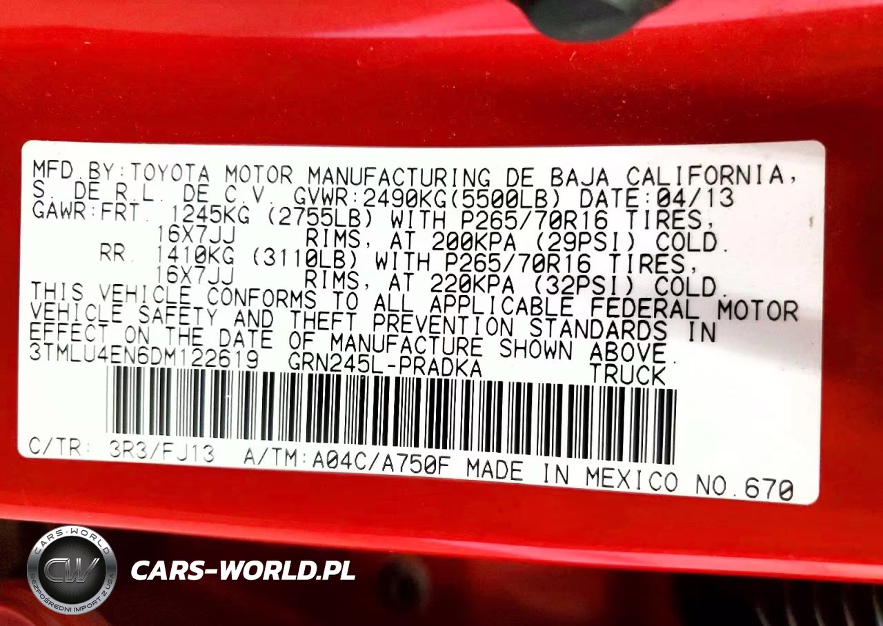 2013 Toyota Tacoma Double Cab VIN:3TMLU4EN6DM122619 - 13