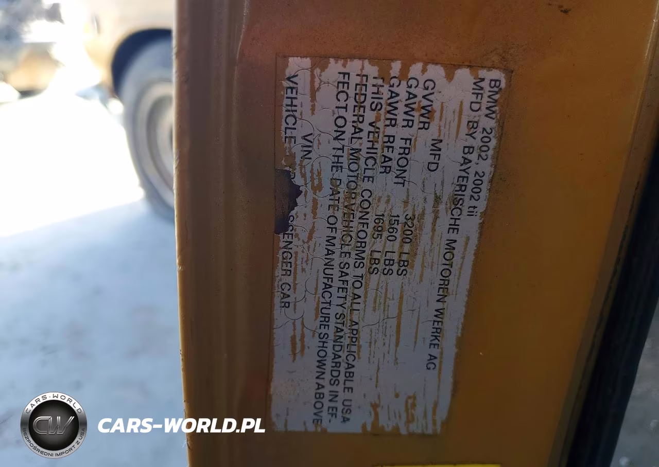 1972 BMW 2002 VIN:2581350 - 12