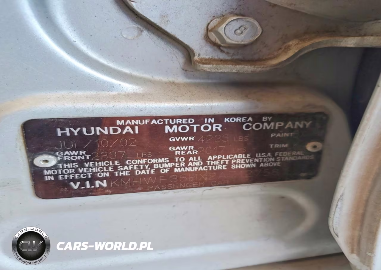 2002 Hyundai Sonata Gls VIN:KMHWF35HX2A712758 - 13