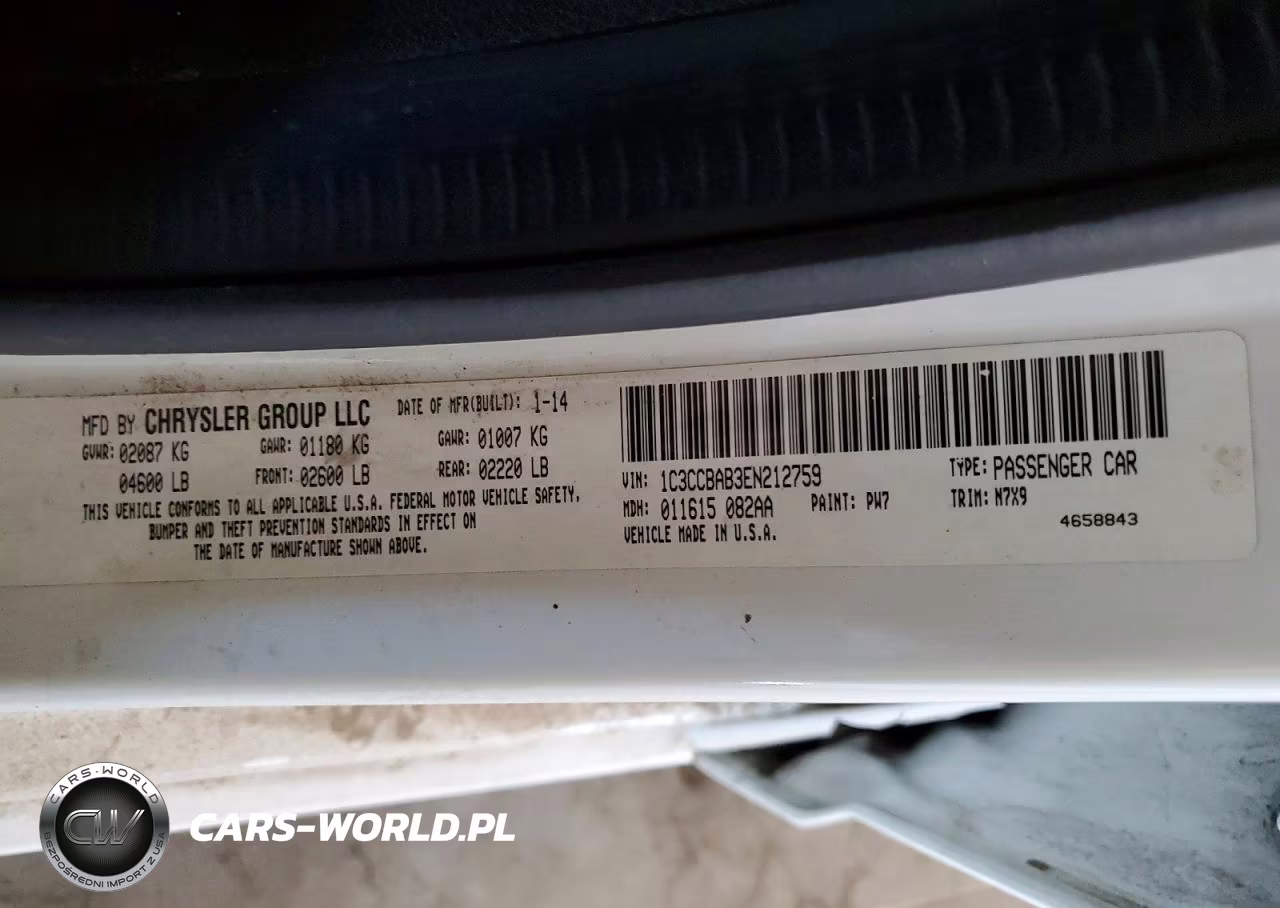 2014 Chrysler 200 Lx VIN:1C3CCBAB3EN212759 - 12