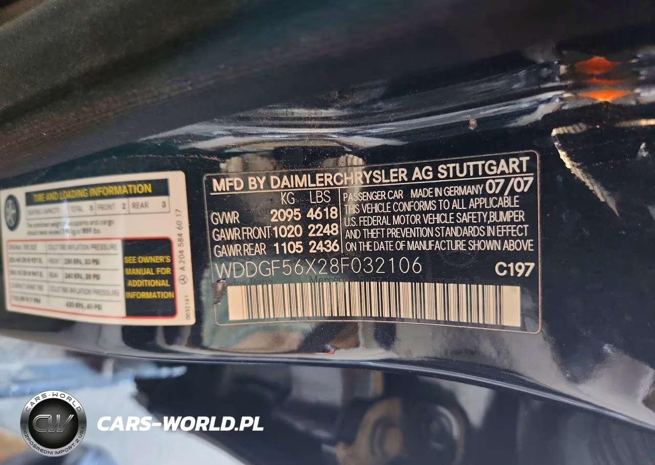 2008 Mercedes-Benz C 350 VIN:WDDGF56X28F032106 - 12