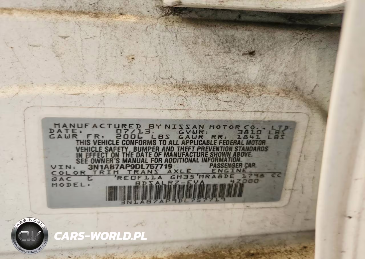2013 Nissan Sentra S VIN:3N1AB7AP9DL757719 - 13
