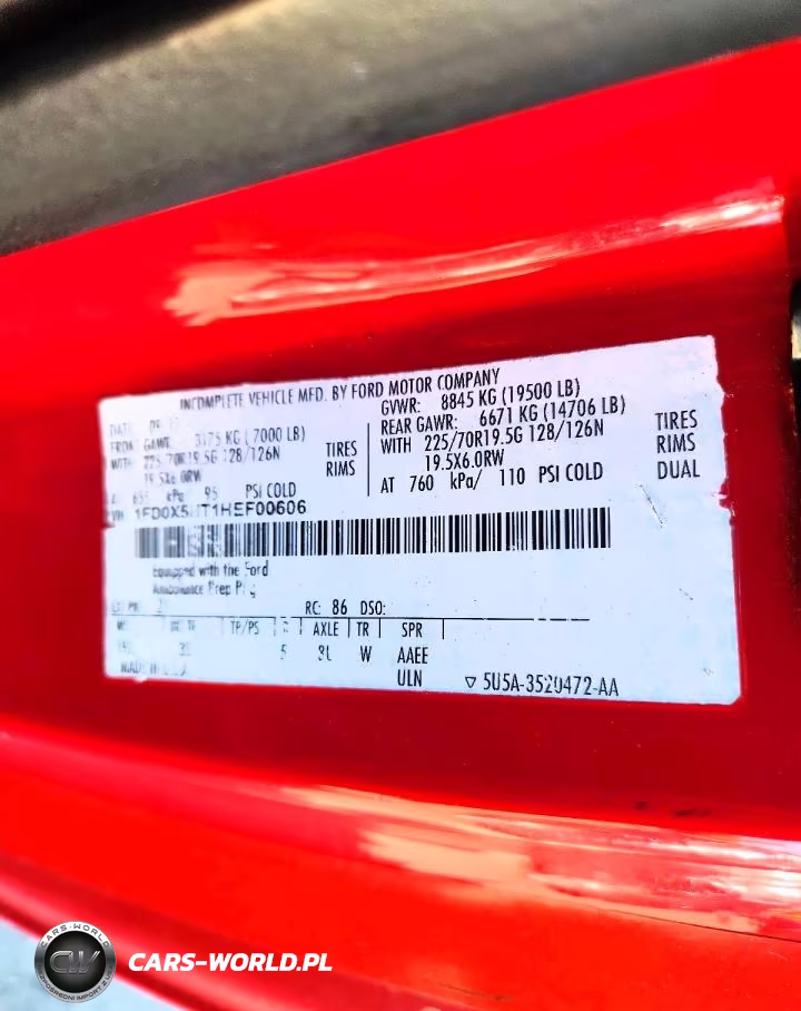 2017 Ford F550 Super Duty VIN:1FD0X5HT1HEF00606 - 13