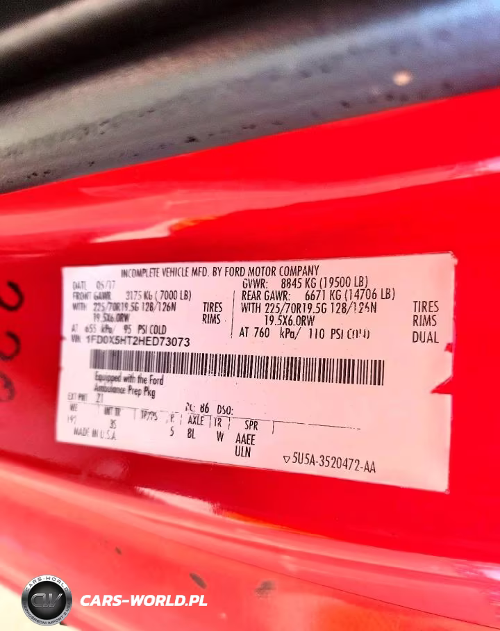 2017 Ford F550 Super Duty VIN:1FD0X5HT2HED73073 - 13
