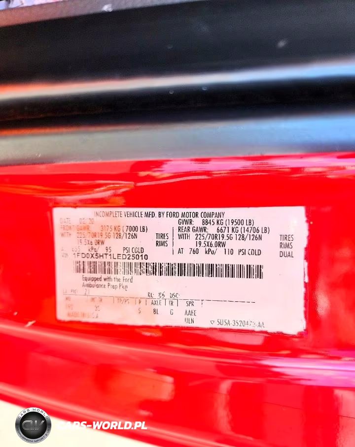 2020 Ford F550 Super Duty VIN:1FD0X5HT1LED25010 - 13