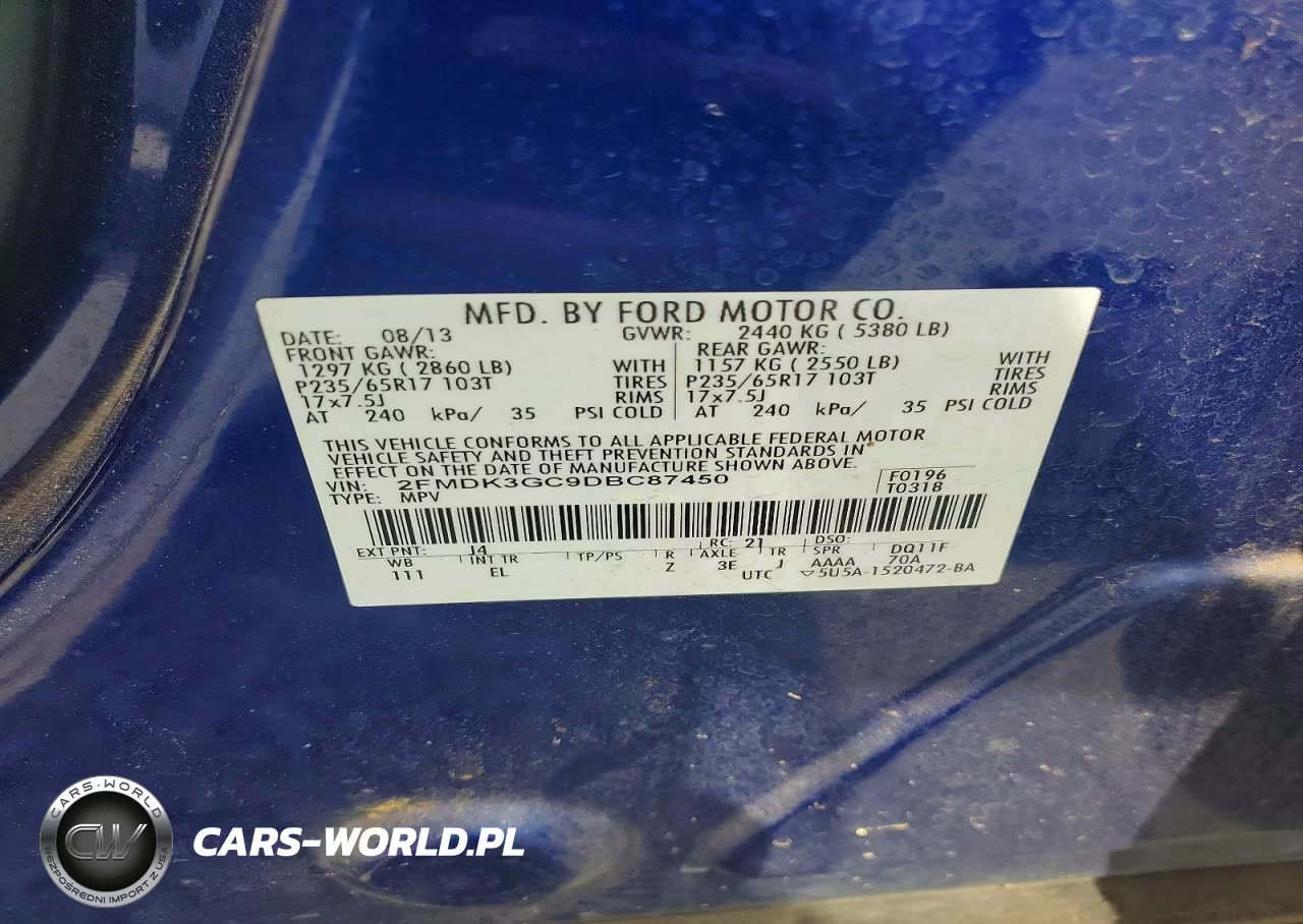 2013 Ford Edge Se VIN:2FMDK3GC9DBC87450 - 13