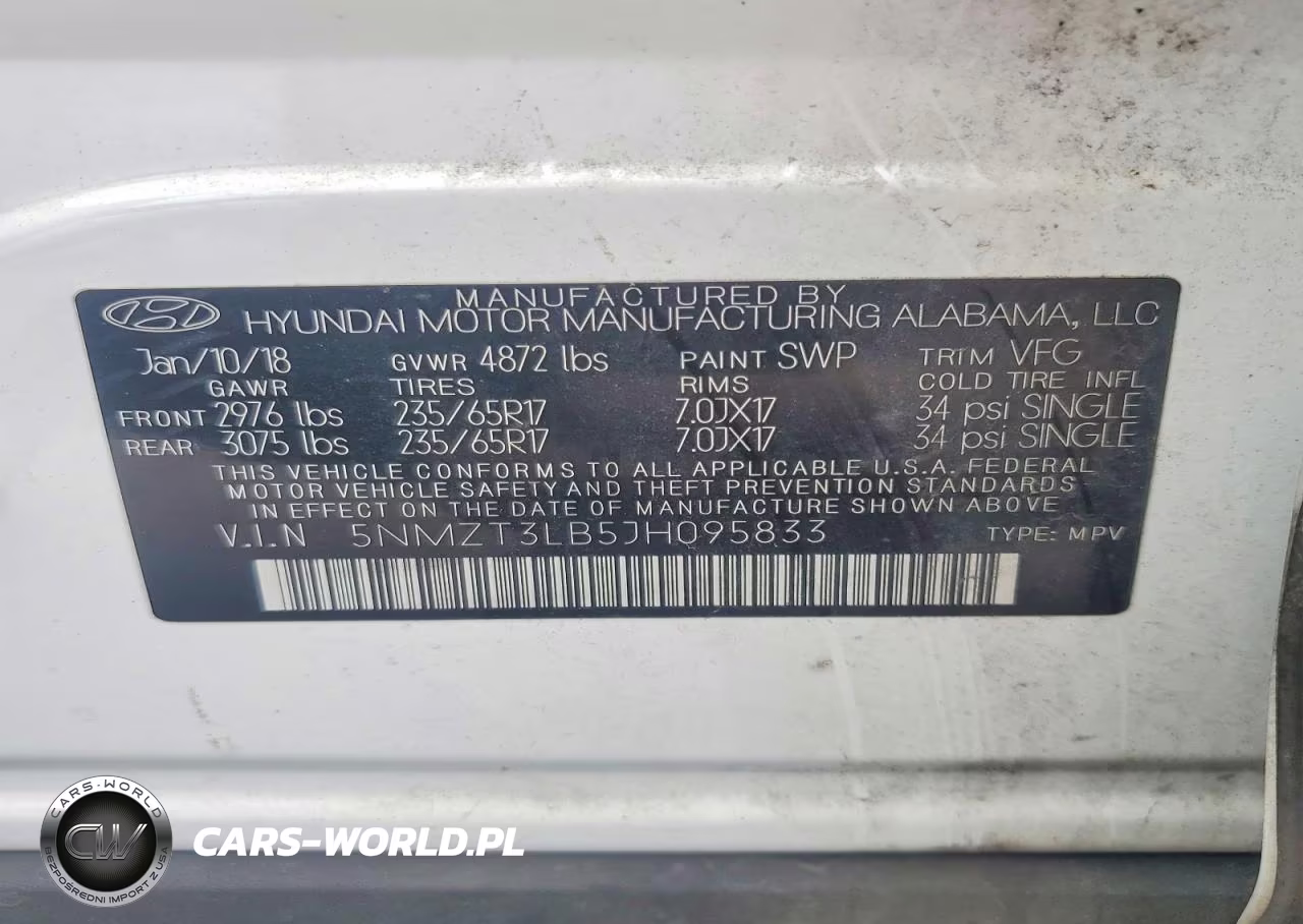 2018 Hyundai Santa Fe Sport 2.4L VIN:5NMZT3LB5JH095833 - 13