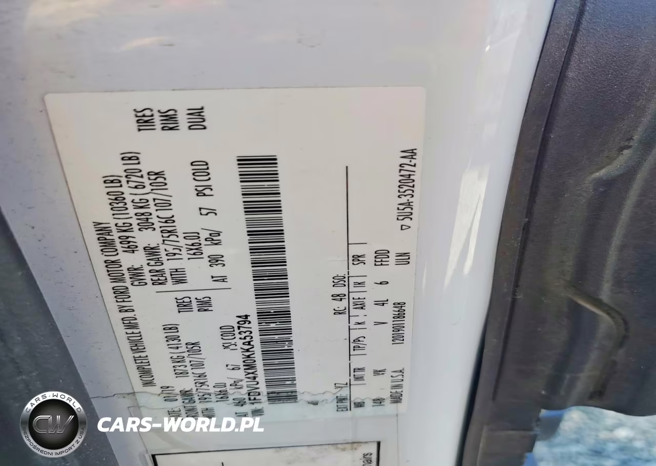 2019 Ford Transit T-350 Hd Handica Accessible VIN:1FDVU4XM0KKA53794 - 13