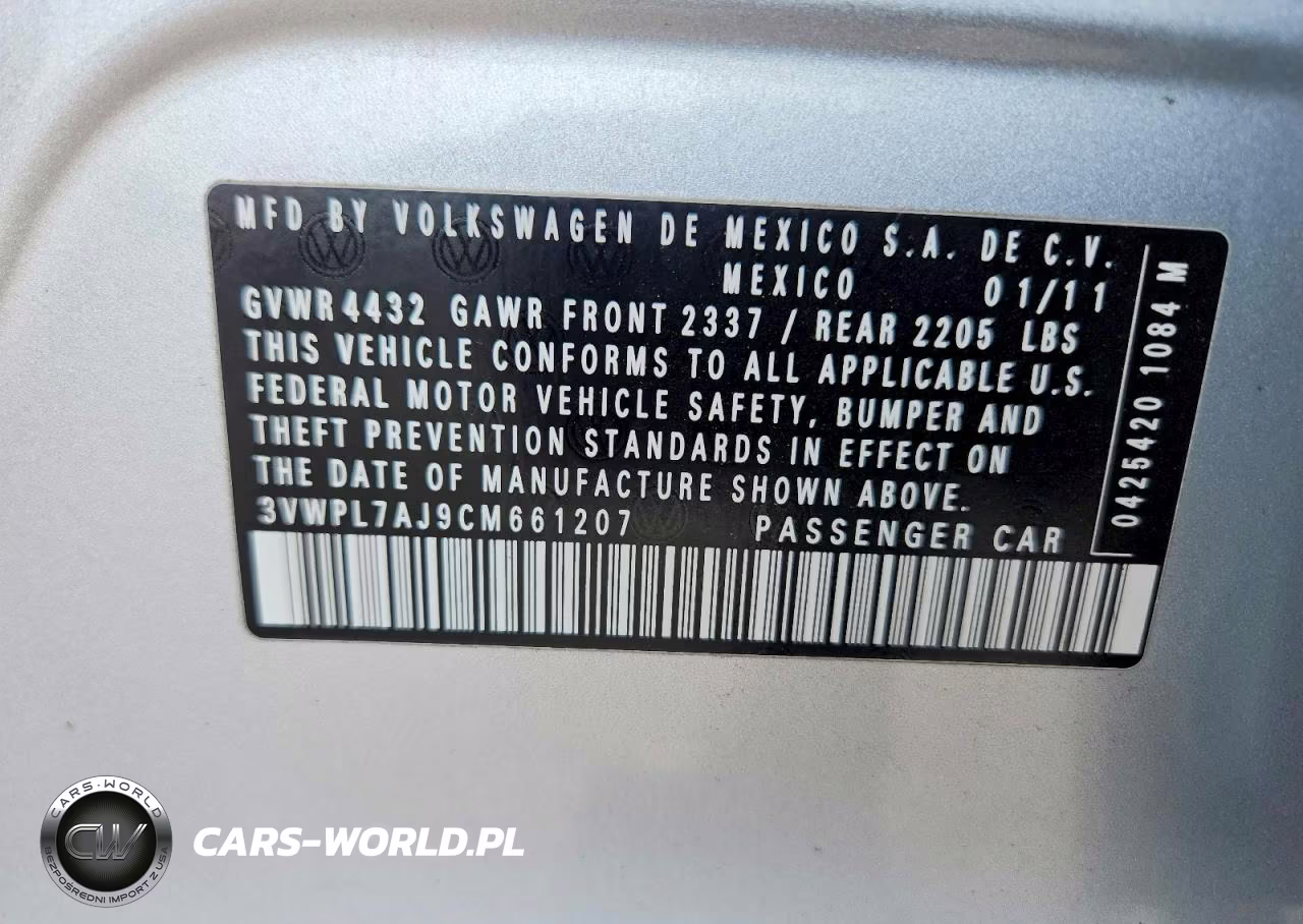 2012 Volkswagen Jetta Tdi VIN:3VWPL7AJ9CM661207 - 13
