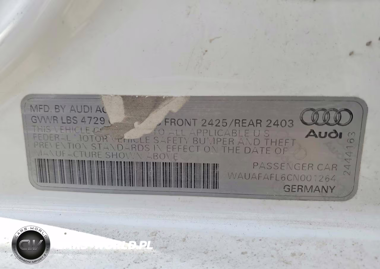 2012 Audi A4 Premium VIN:WAUAFAFL6CN001264 - 14