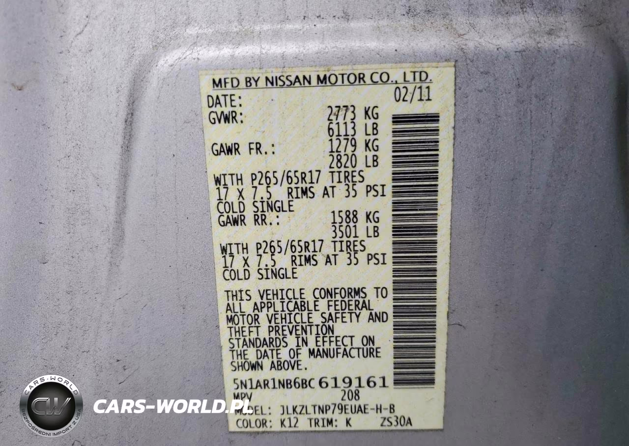 2011 Nissan Pathfinder S VIN:5N1AR1NB6BC619161 - 14