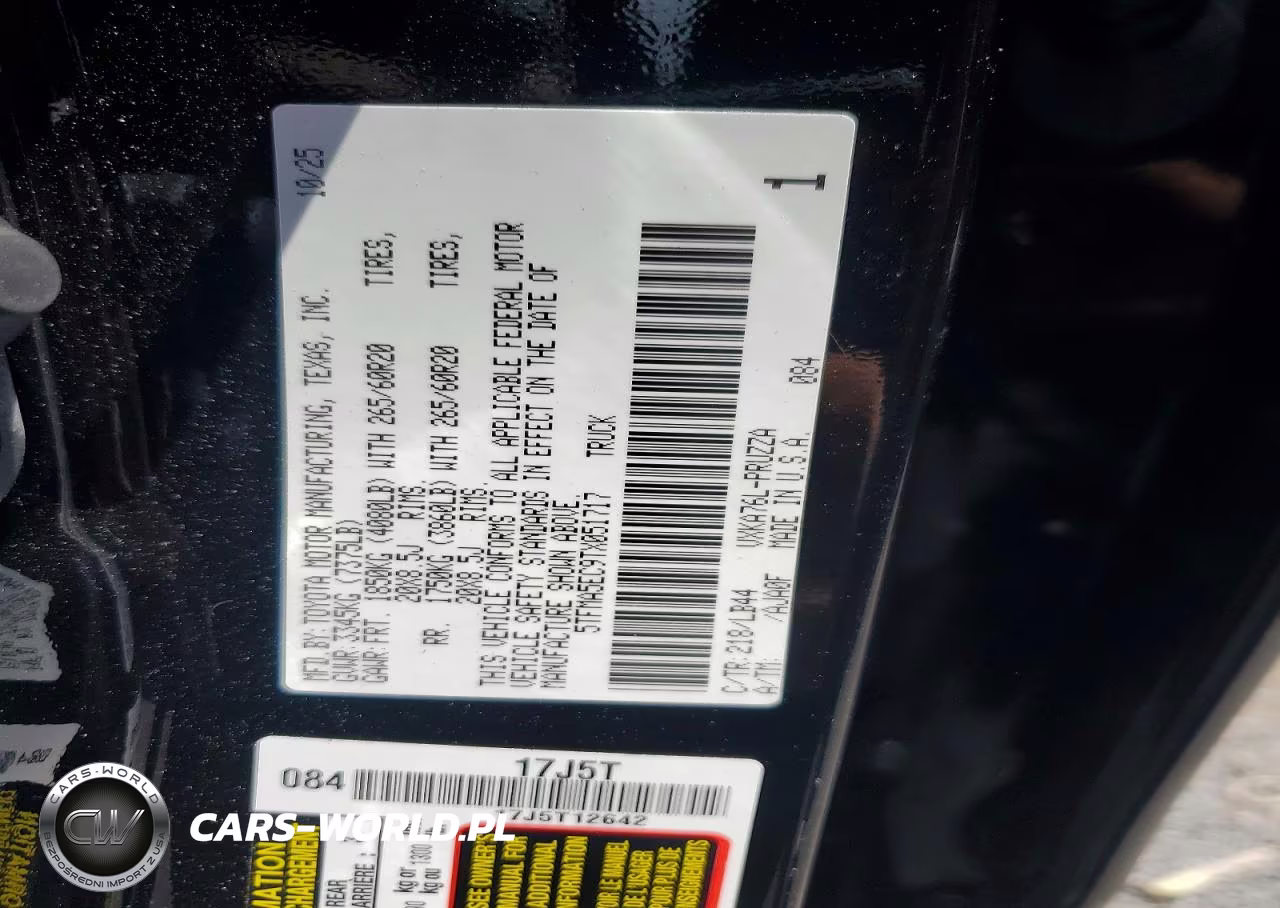 2026 Toyota Tundra 1794 Edition VIN:5TFMA5EC9TX051717 - 12