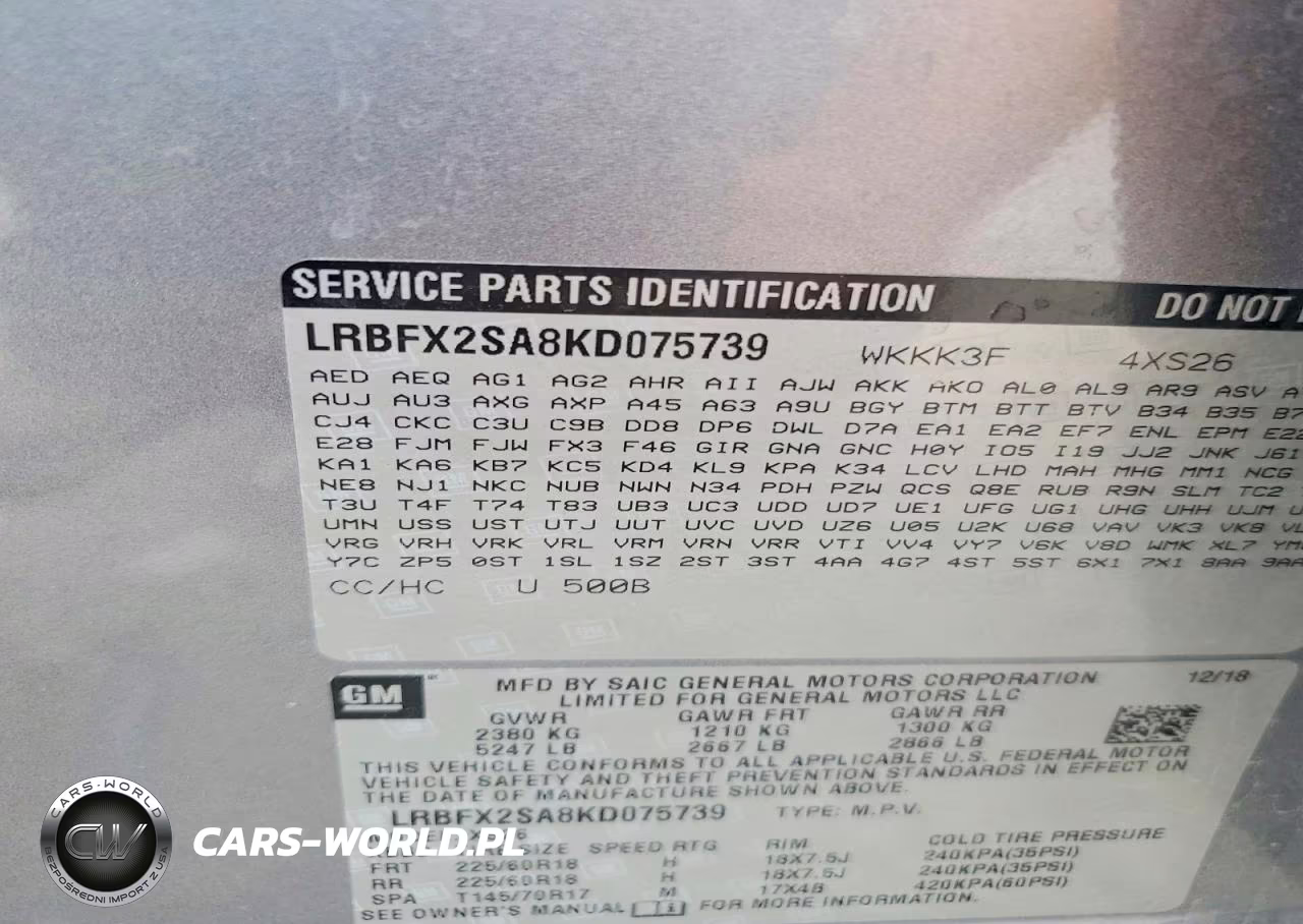 2019 Buick Envision Essence VIN:LRBFX2SA8KD075739 - 13