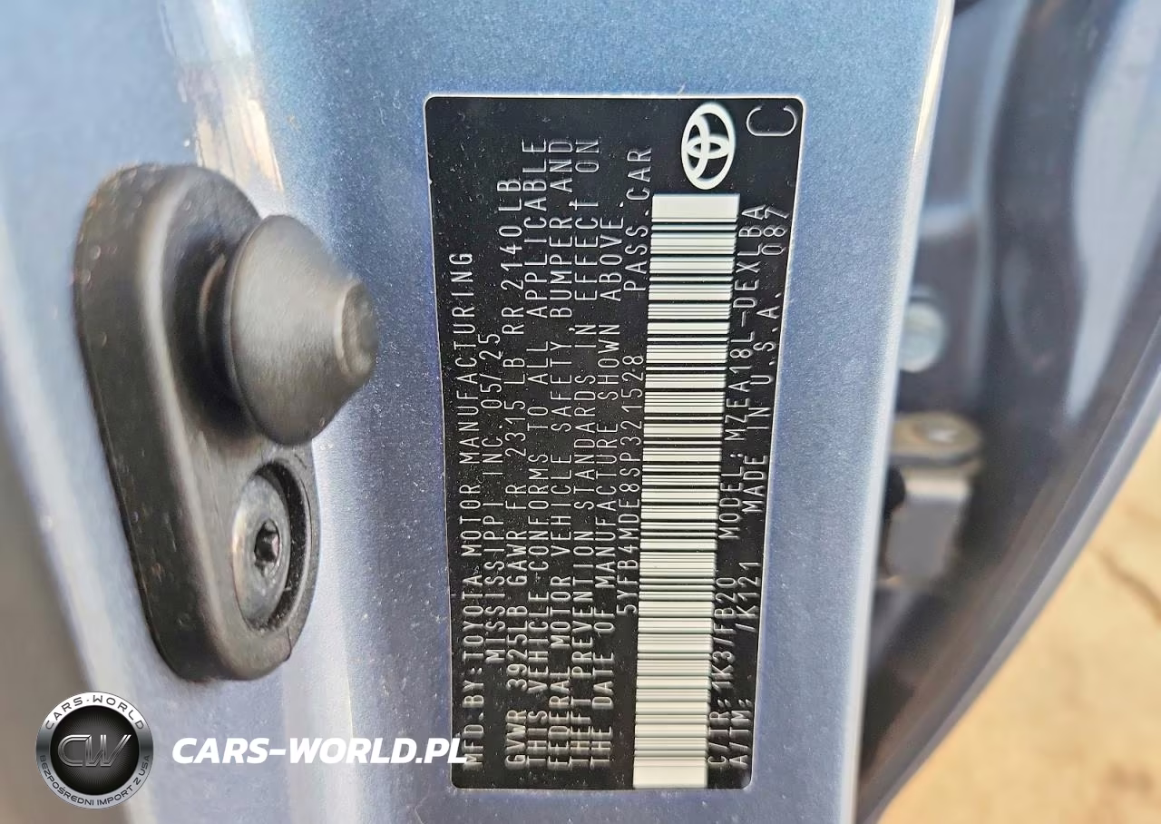 2025 Toyota Corolla Le VIN:5YFB4MDE8SP321528 - 12