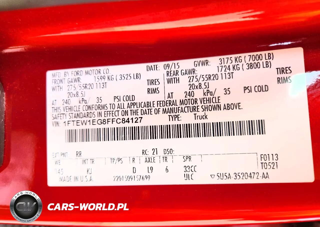 2015 Ford F150 Supercrew VIN:1FTEW1EG8FFC84127 - 13