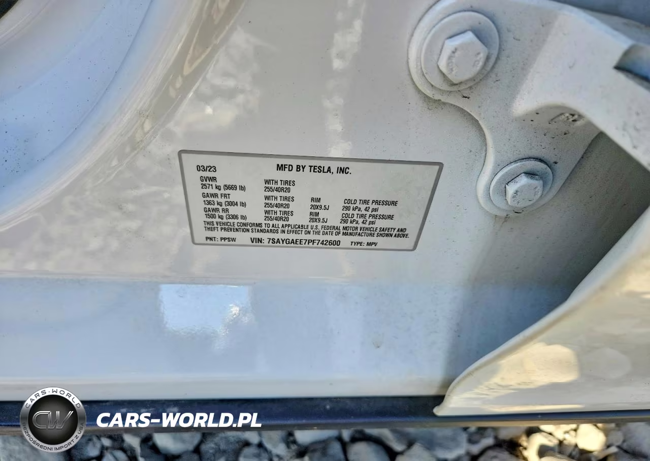 2023 Tesla Model Y VIN:7SAYGAEE7PF742600 - 12