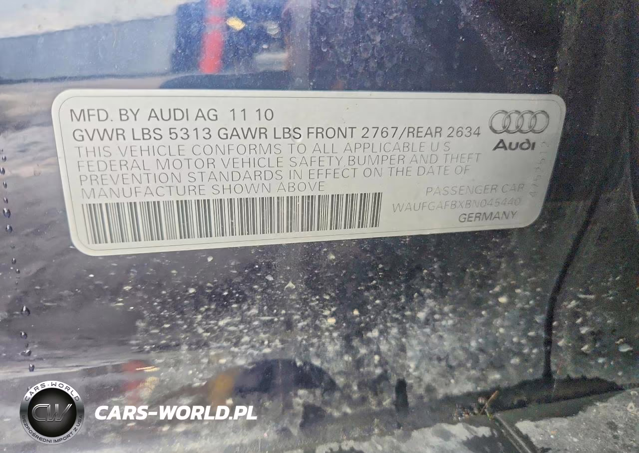 2011 Audi A6 Premium Plus VIN:WAUFGAFBXBN045440 - 12