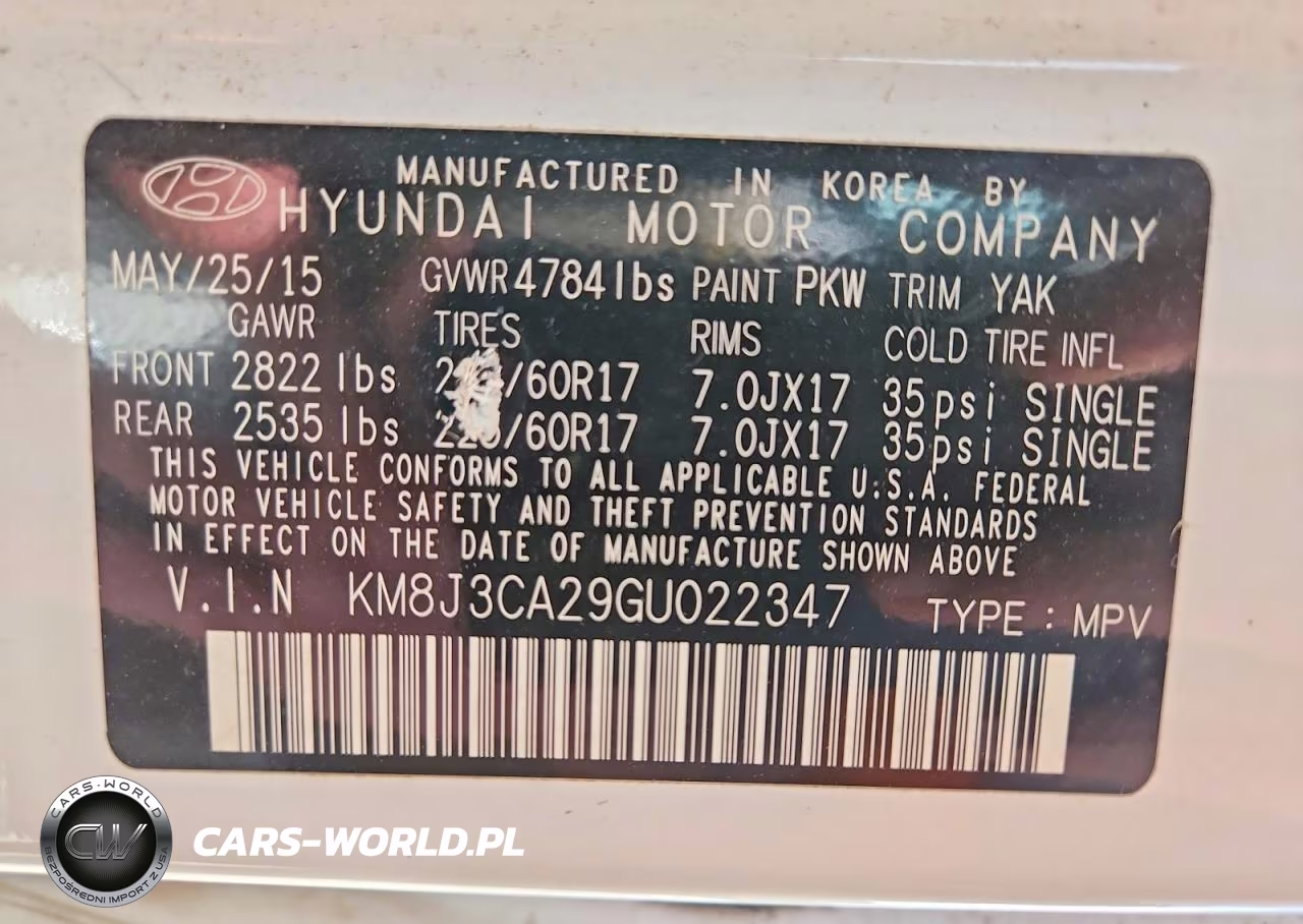 2016 Hyundai Tucson Eco VIN:KM8J3CA29GU022347 - 13