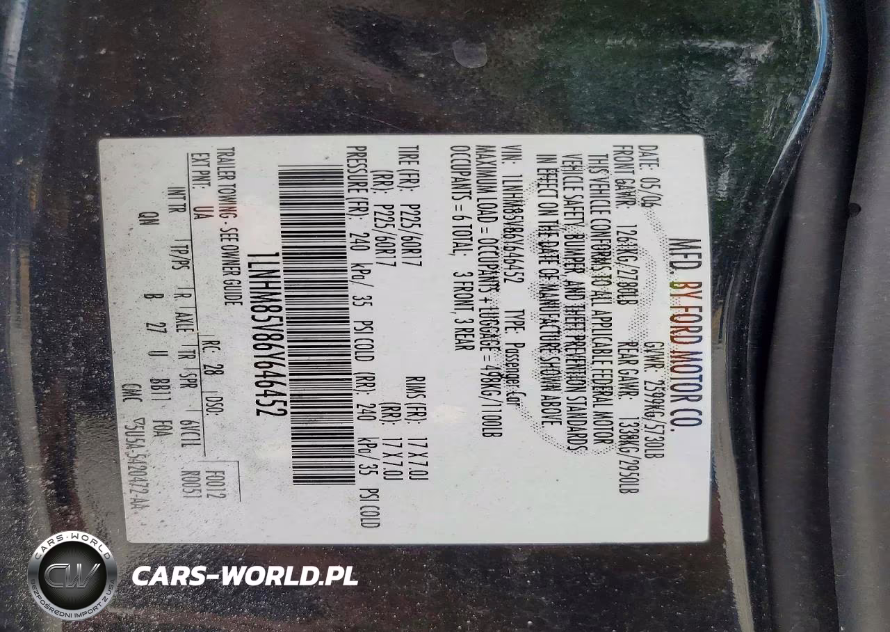 2006 Lincoln Town Car Signature Long Wheelbase VIN:1LNHM85V86Y646452 - 12