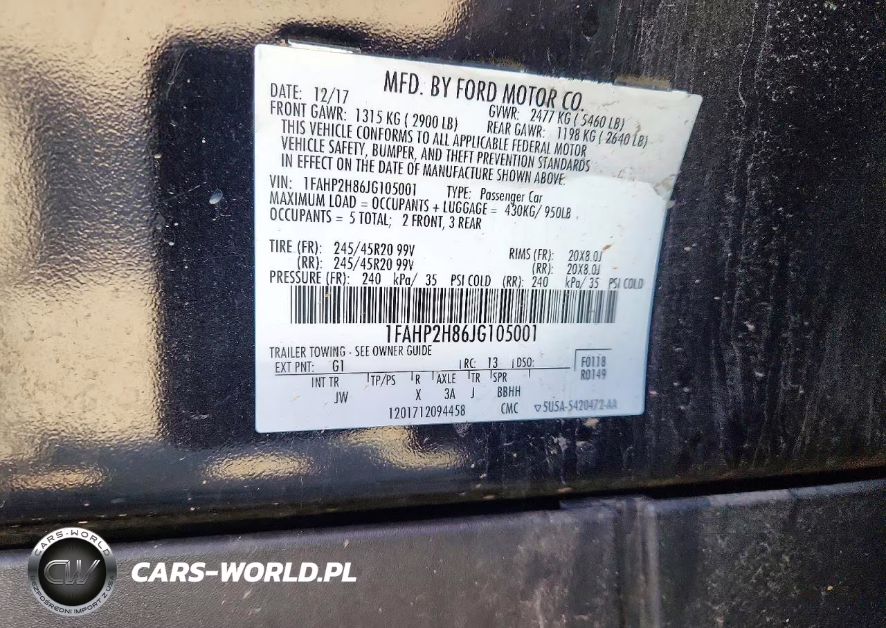 2018 Ford Taurus Sel VIN:1FAHP2H86JG105001 - 12