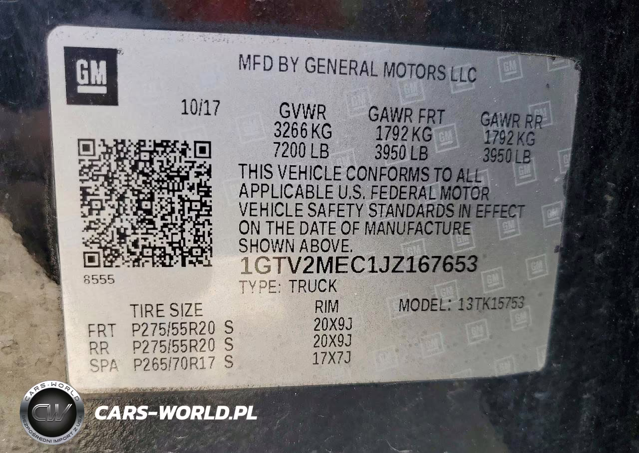 2018 GMC Sierra K1500 Sle VIN:1GTV2MEC1JZ167653 - 12