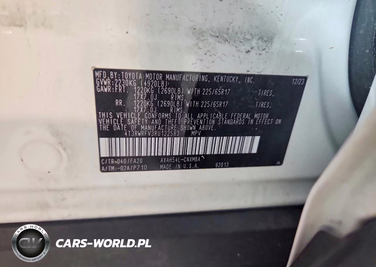2024 Toyota Rav4 Hybrid Xle VIN:4T3RWRFV3RU122583 - 13