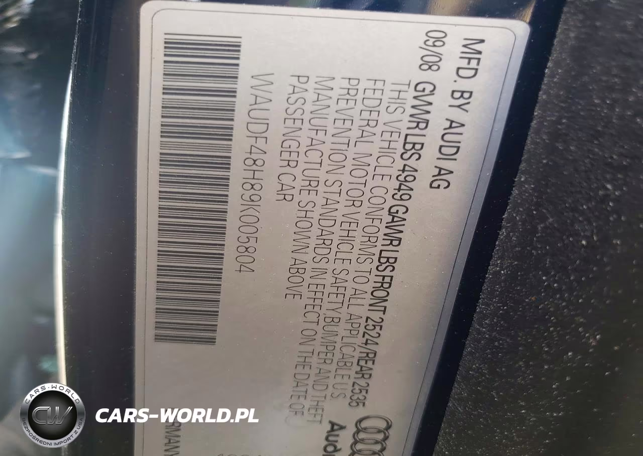 2009 Audi A4 2.0T Cabriolet Quattro VIN:WAUDF48H89K005804 - 12