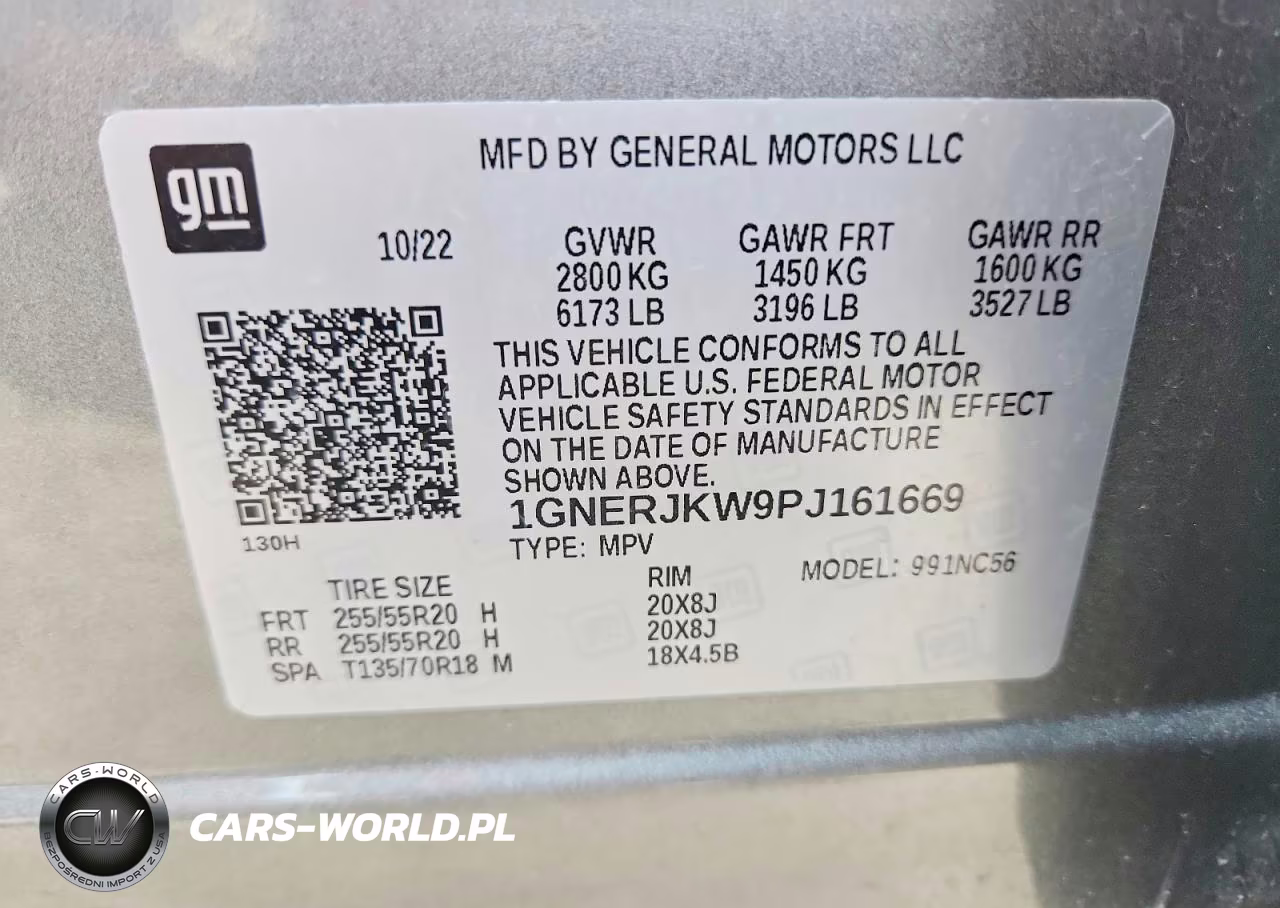2023 Chevrolet Traverse Rs VIN:1GNERJKW9PJ161669 - 14