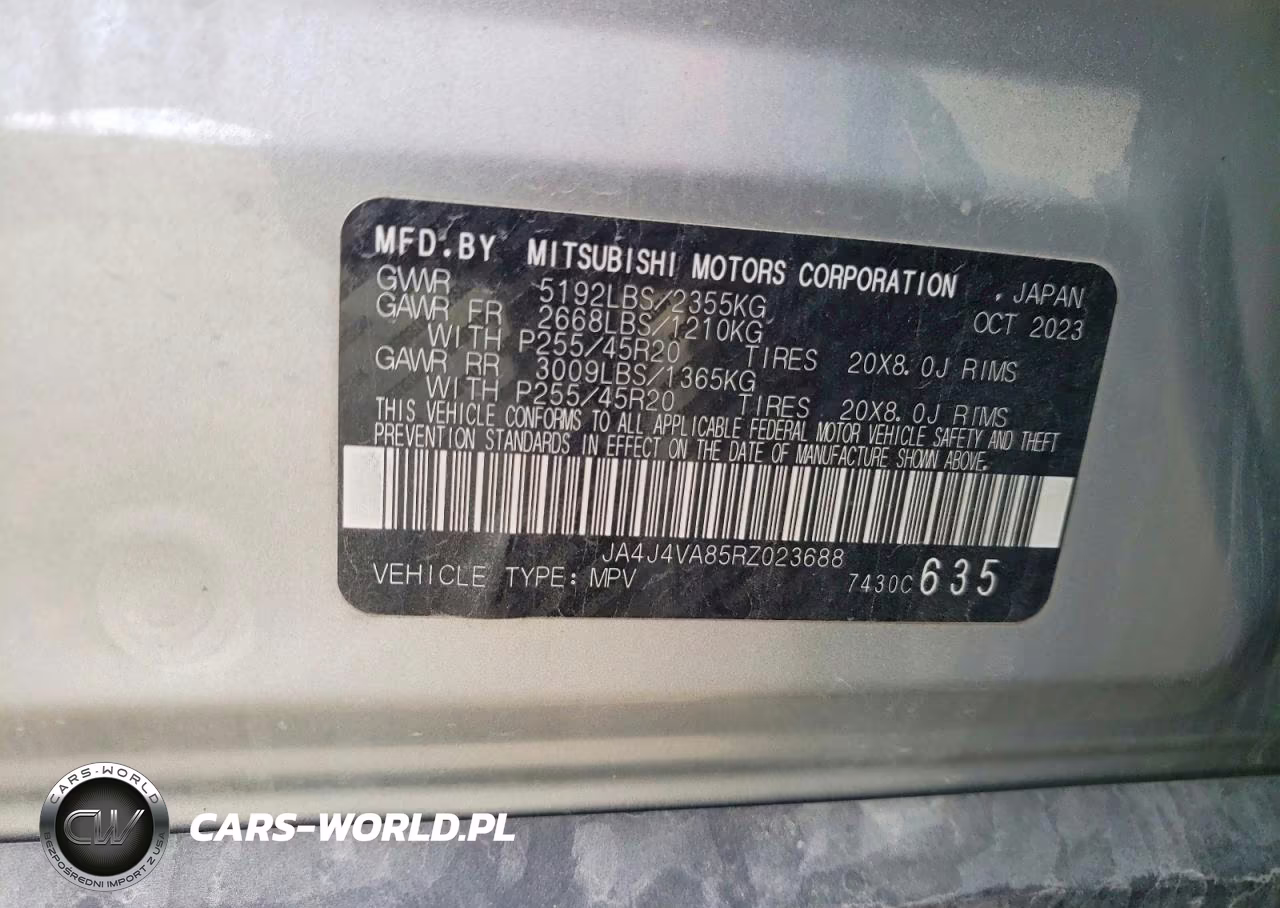 2024 Mitsubishi Outlander Se VIN:JA4J4VA85RZ023688 - 13