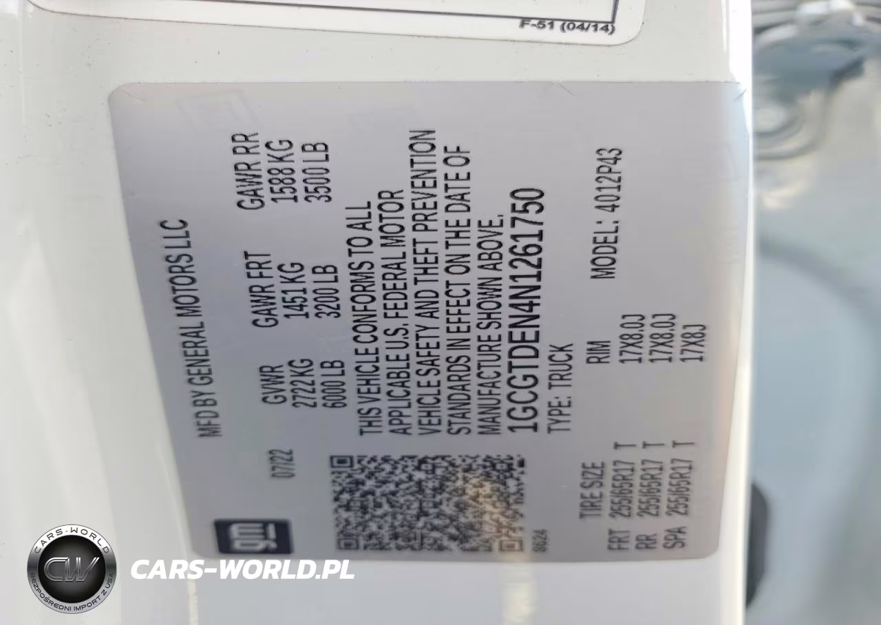 2022 Chevrolet Colorado Z71 VIN:1GCGTDEN4N1261750 - 12
