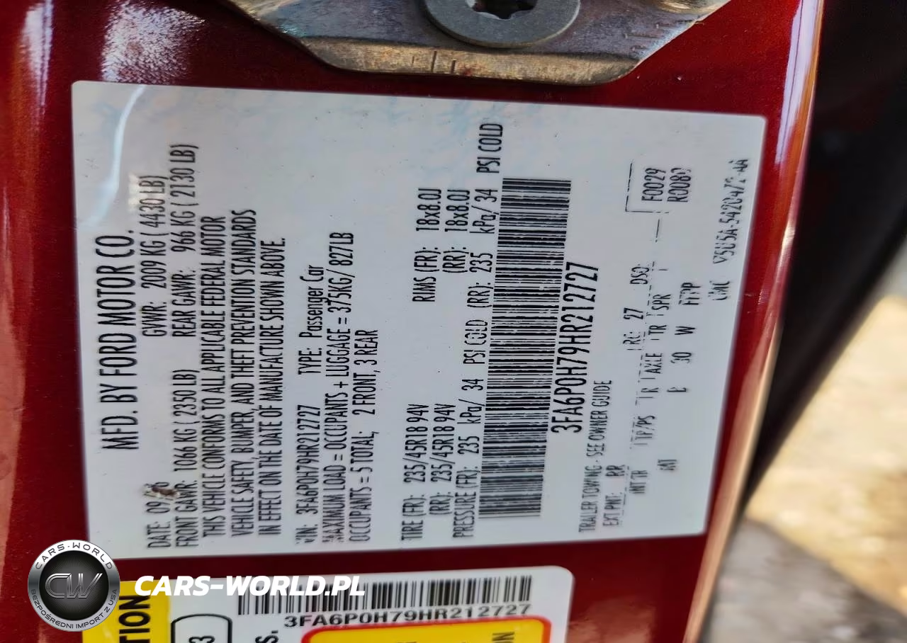 2017 Ford Fusion Se VIN:3FA6P0H79HR212727 - 12