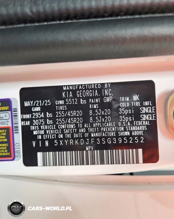 2025 Kia Sorento X-Line Sx VIN:5XYRKDJF3SG395252 - 13