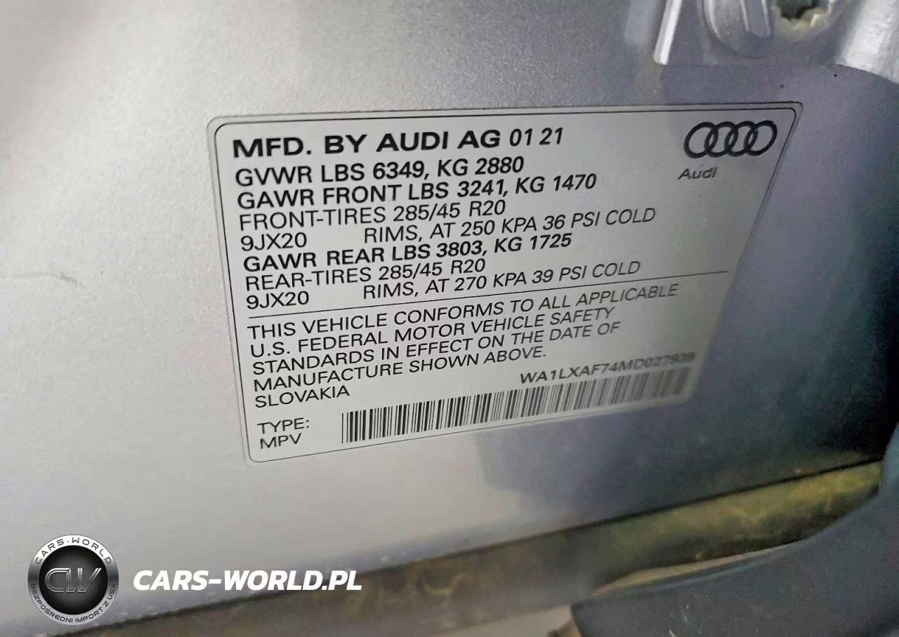 2021 Audi Q7 Premium Plus VIN:WA1LXAF74MD027939 - 14